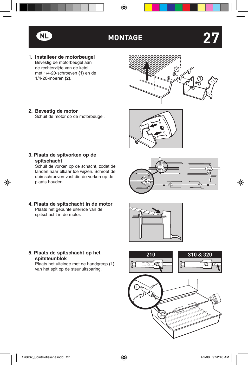 Montage | weber Drehspie? Spirit User Manual | Page 27 / 40