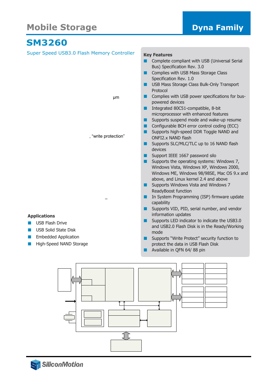 Silicon Motion SM3260 User Manual | 1 page