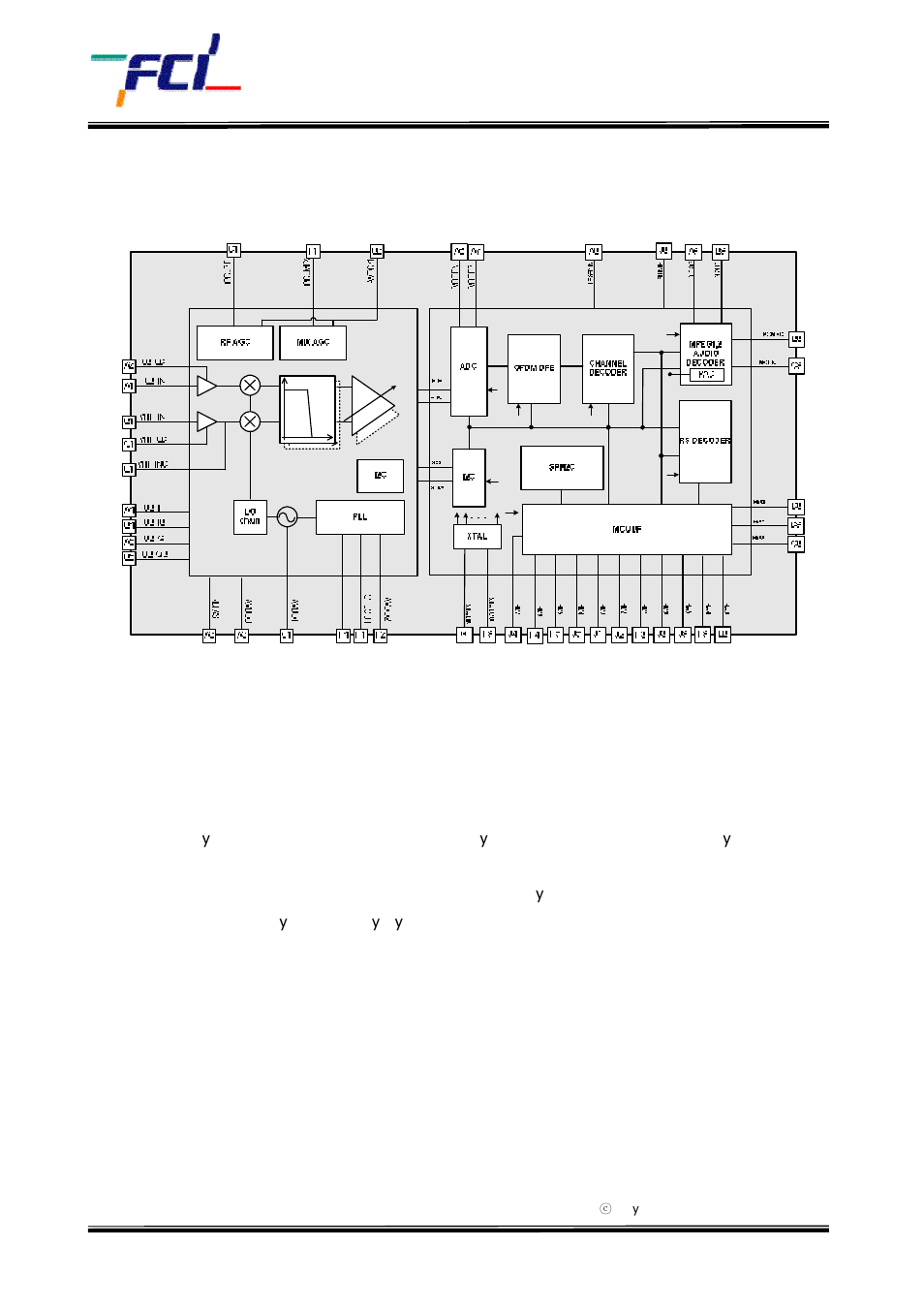 Fc8001, Block diagram, Rf tuner | Silicon Motion FC8001 User Manual | Page 7 / 9
