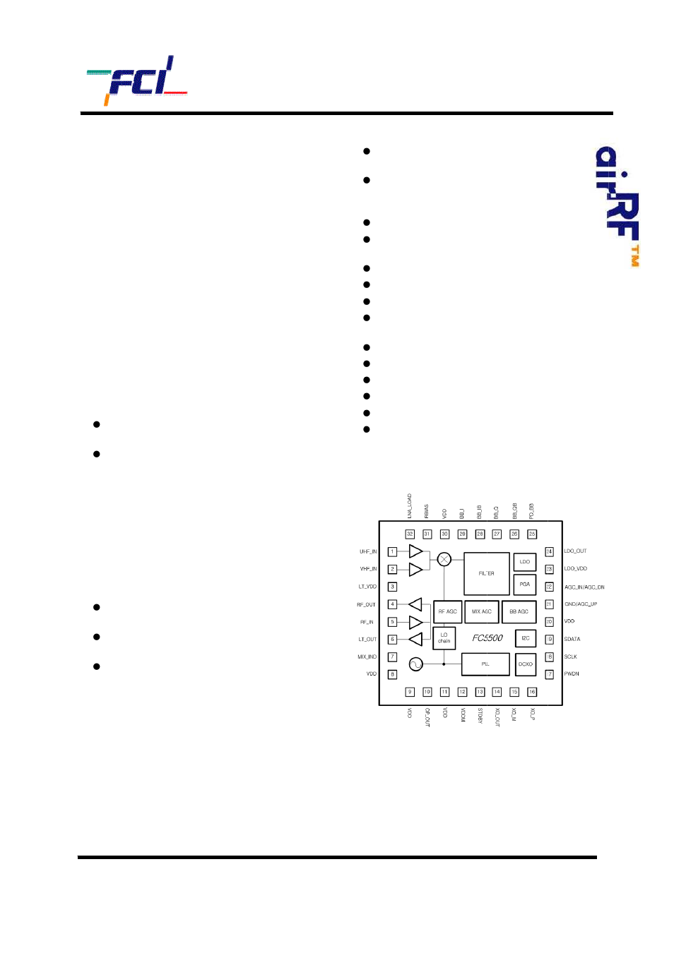 Silicon Motion FC5500 User Manual | 1 page
