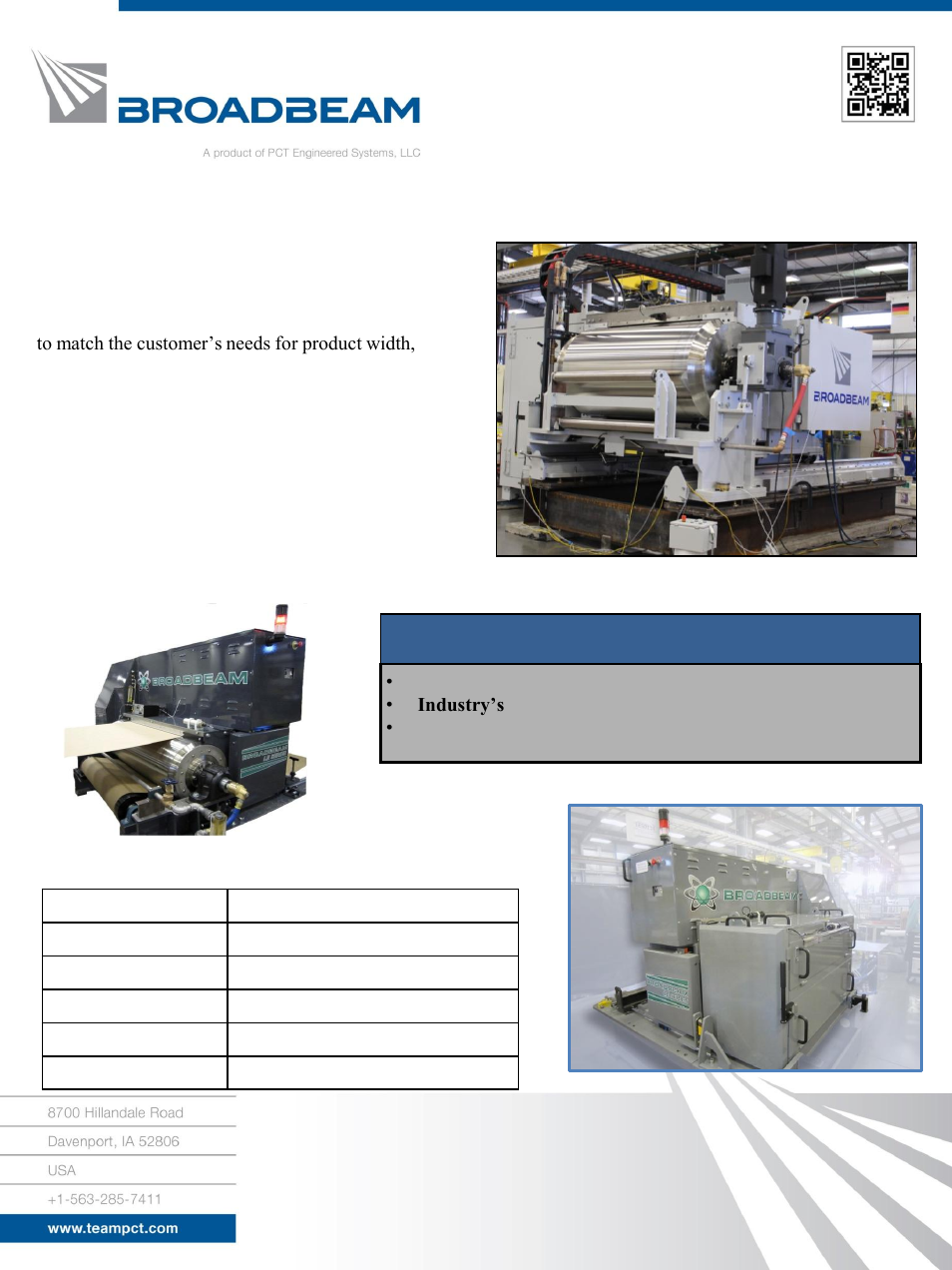 PCT Engineered Electron Beam Systems User Manual | 2 pages