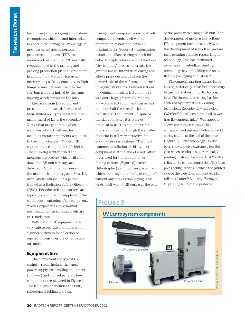 Figure 3, Tech n ical p ape r, Uv lamp system components | PCT Engineered Comparison of UV and EB Technology for Printing and Packaging Applications User Manual | Page 4 / 9