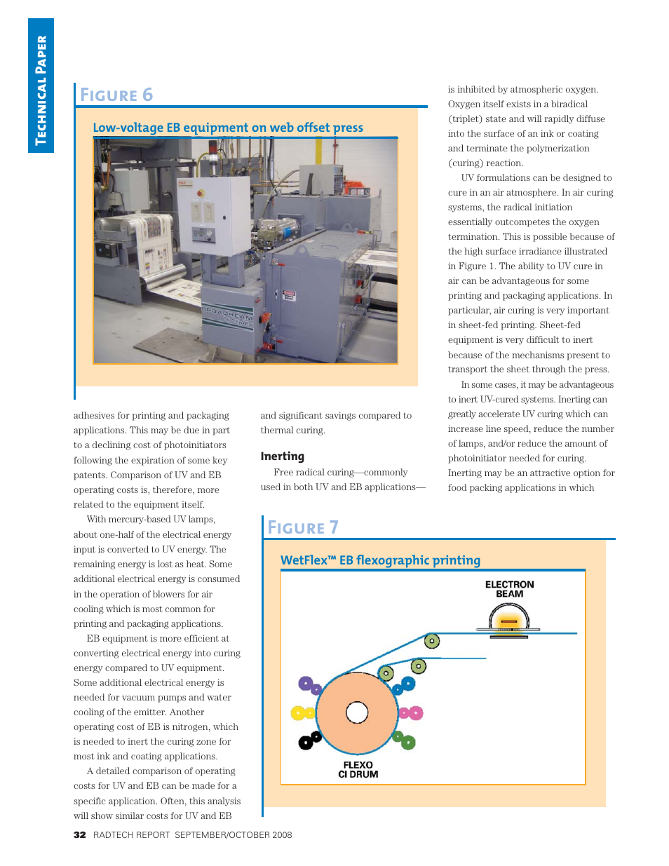 Figure 6, Figure 7, Tech n ical p ape r | PCT Engineered Comparison of UV and EB Technology for Printing and Packaging Applications User Manual | Page 6 / 9