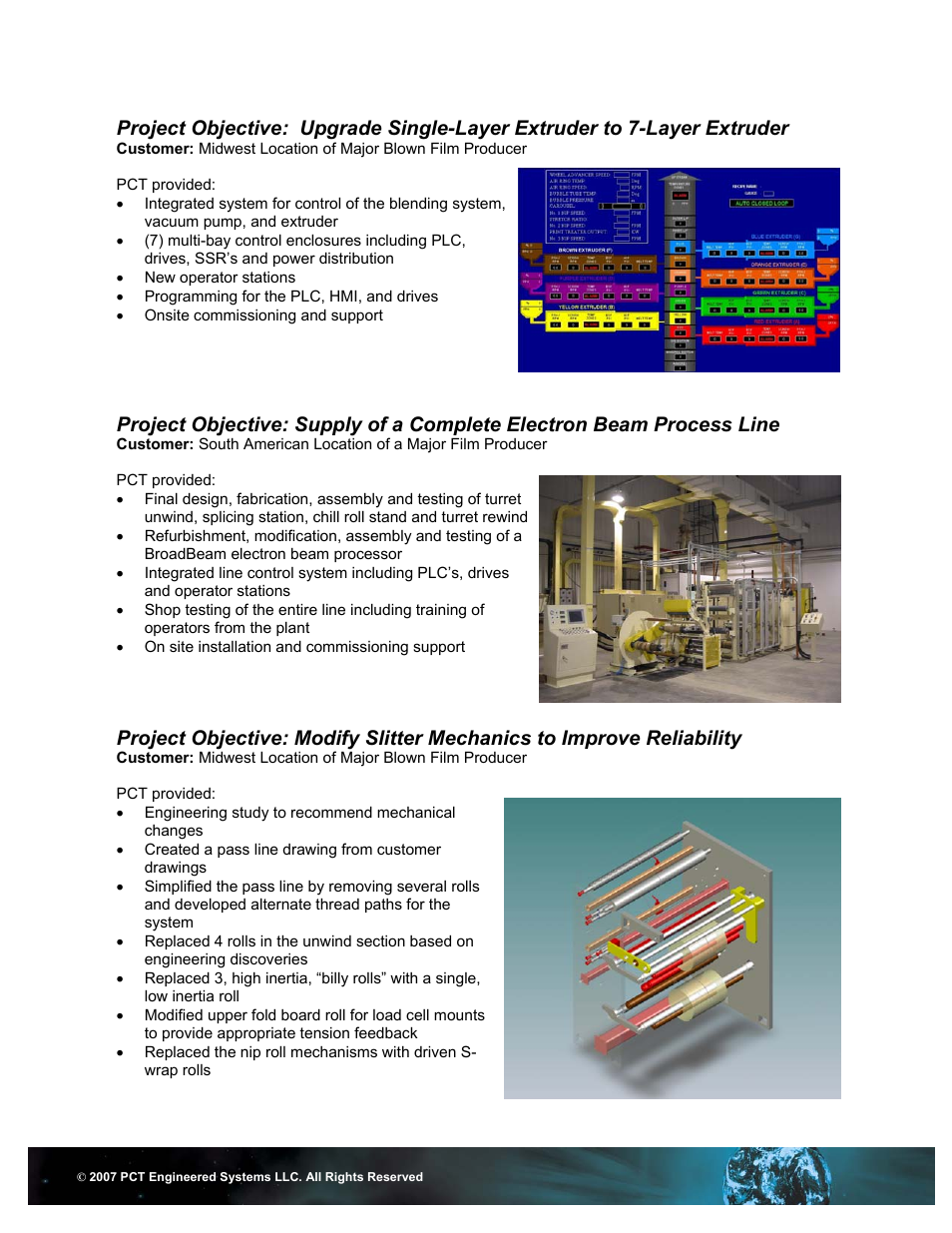 PCT Engineered Converting Projects User Manual | Page 2 / 3