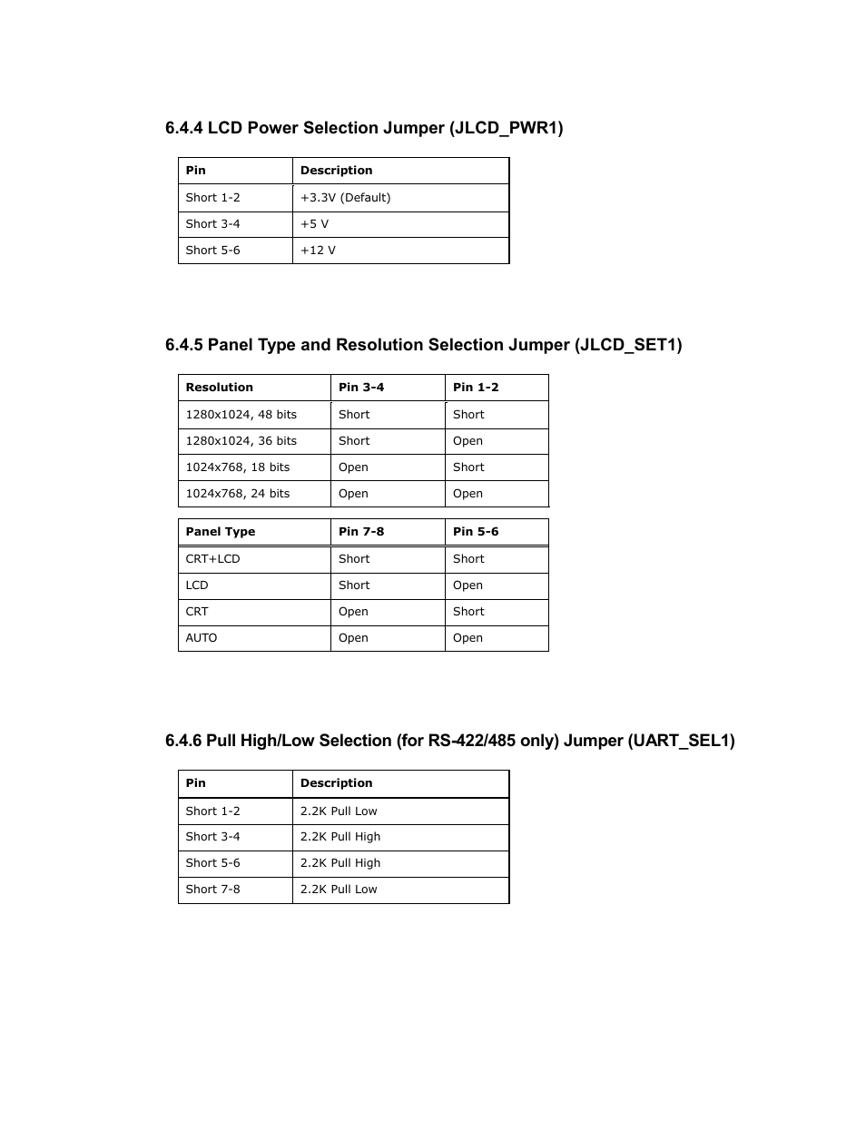 4 lcd power selection jumper (jlcd_pwr1) | Maple Systems PC419C User Manual | Page 124 / 133