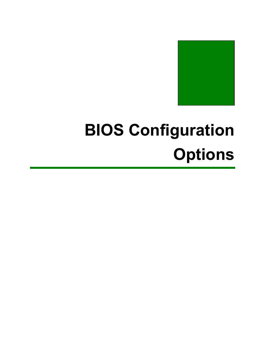 A bios configuration options, Abios configuration options | Maple Systems PC419C User Manual | Page 126 / 133