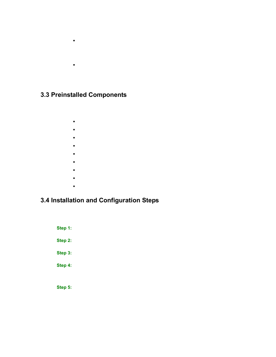 Reinstalled, Omponents, Nstallation and | Onfiguration, Teps, 3 preinstalled components, 4 installation and configuration steps | Maple Systems PC419C User Manual | Page 33 / 133