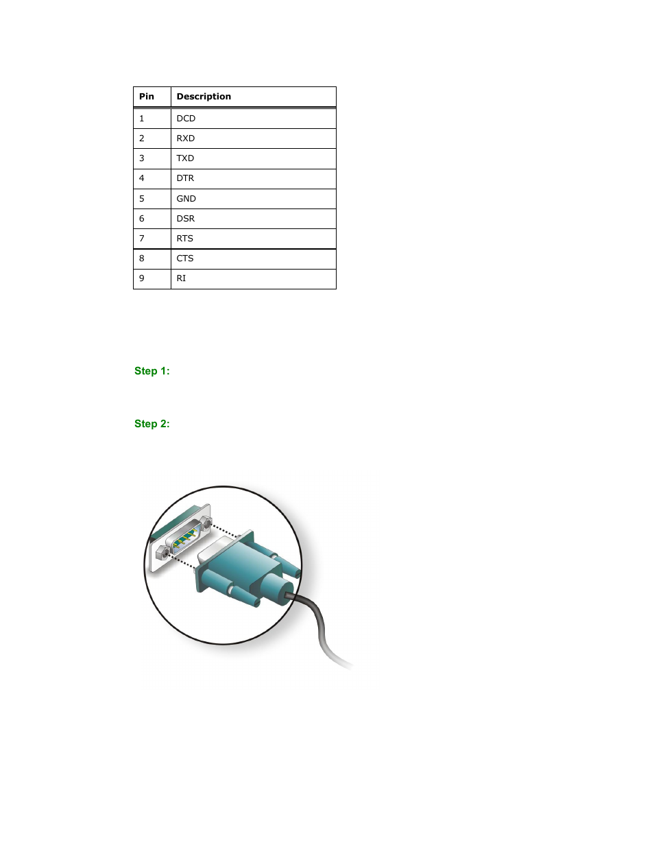 Figure 3-28: rs-232 serial device connector, Table 3-7: rs-232 serial port pinouts, Table 3-7 | Maple Systems PC419C User Manual | Page 56 / 133