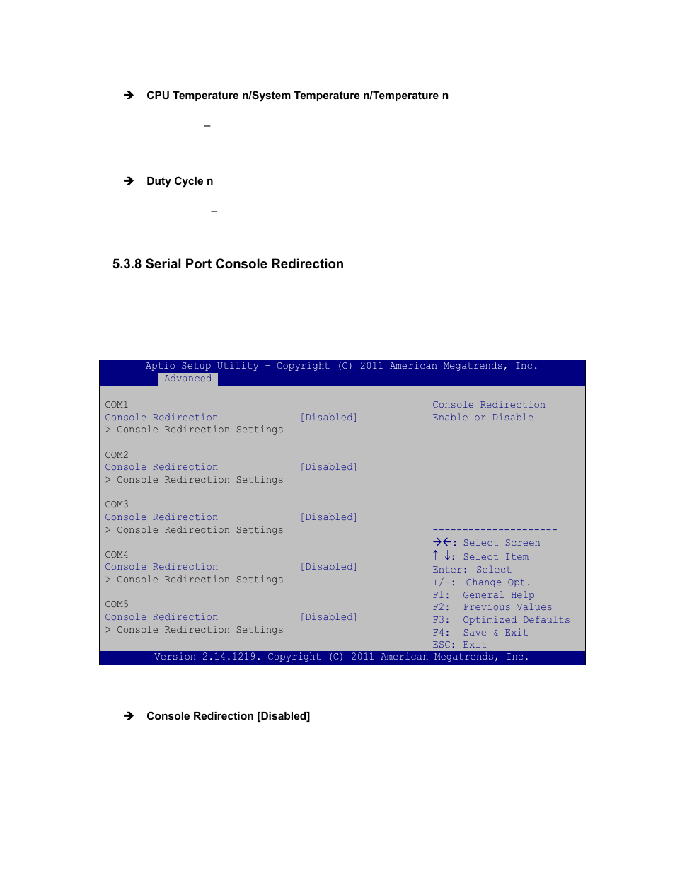 8 serial port console redirection | Maple Systems PC419C User Manual | Page 93 / 133