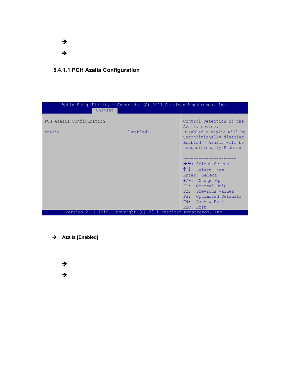 1 pch azalia configuration | Maple Systems PC419C User Manual | Page 98 / 133
