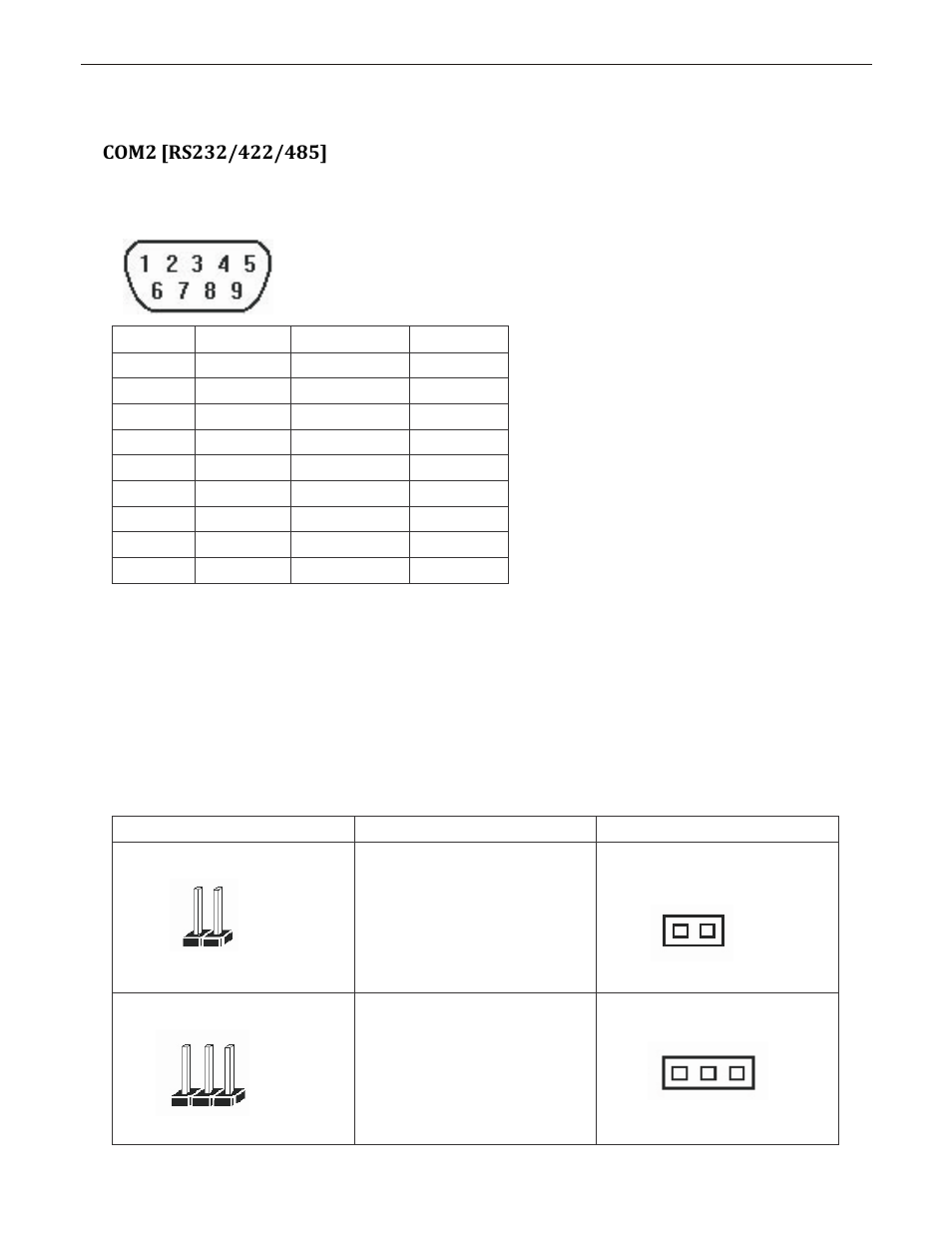 Com2 [rs232/422/485 | Maple Systems PC110CF User Manual | Page 18 / 22