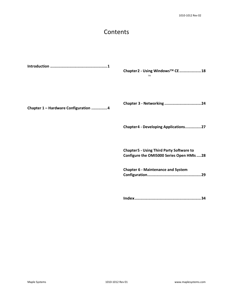 Maple Systems OMI5100A-CE User Manual | Page 3 / 38