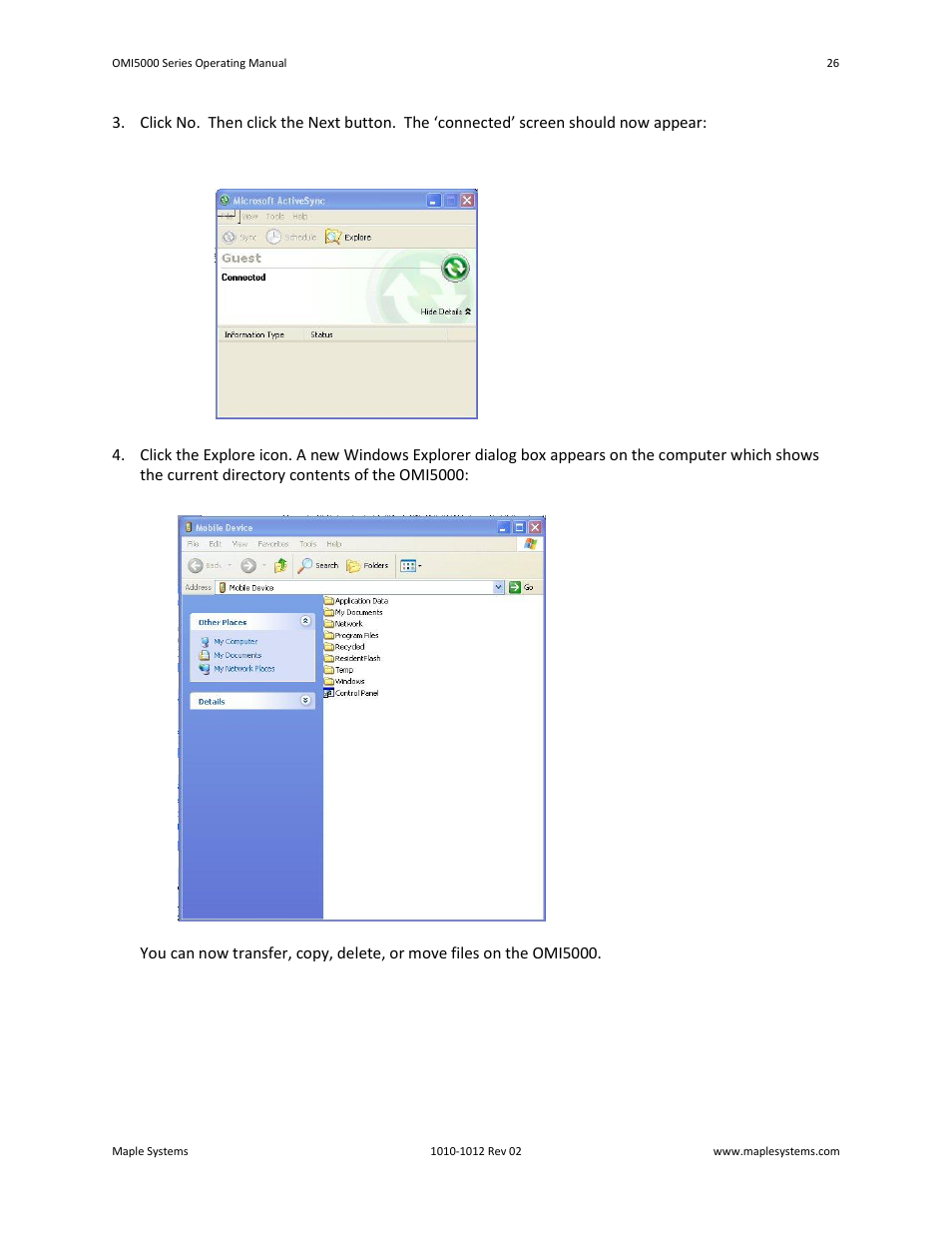 Maple Systems OMI5100A-CE User Manual | Page 30 / 38