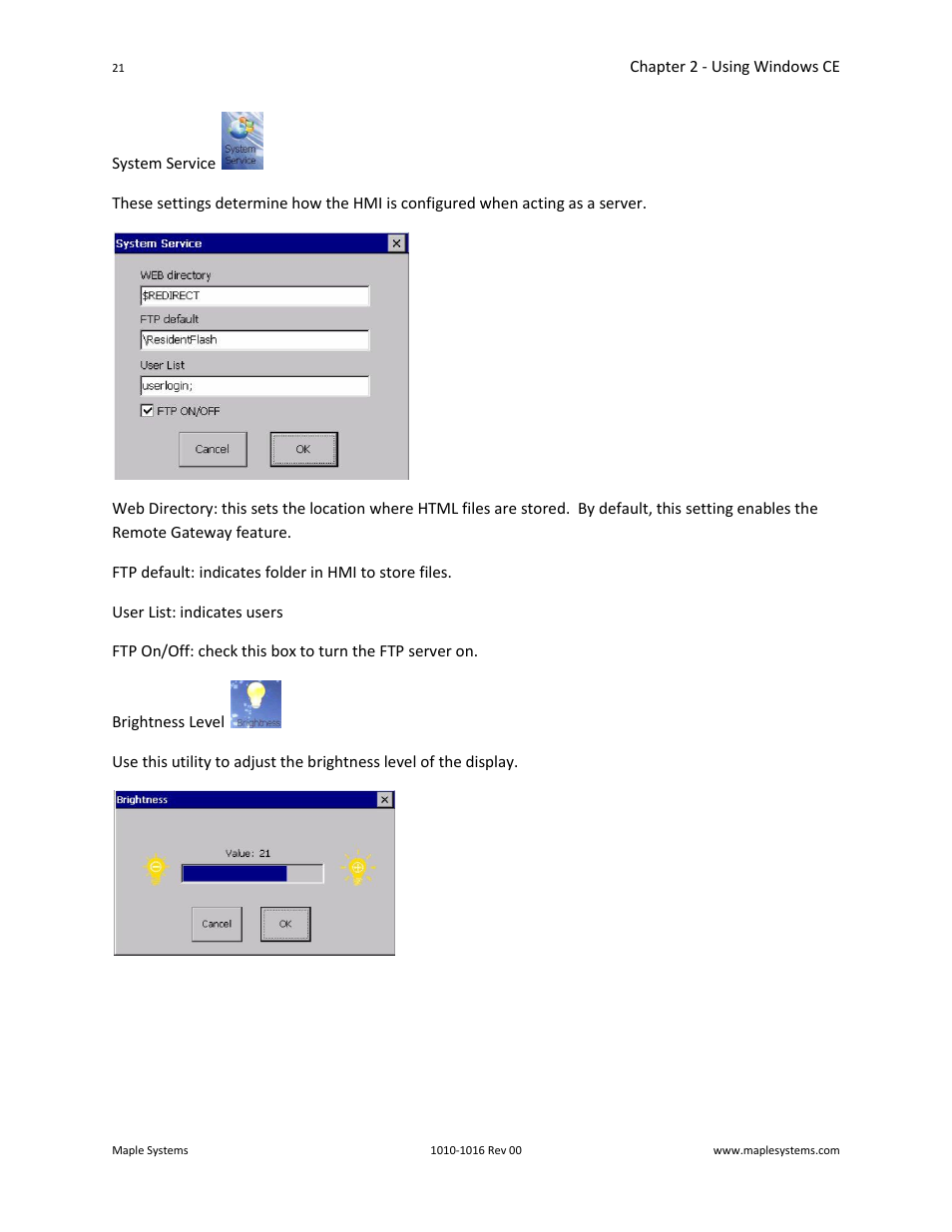 Maple Systems Windows CE Embedded 6.0 Professional Edition User Manual | Page 25 / 40