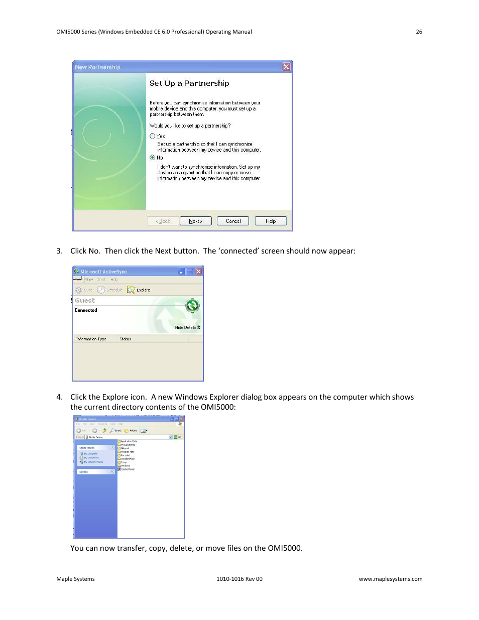 Maple Systems Windows CE Embedded 6.0 Professional Edition User Manual | Page 30 / 40