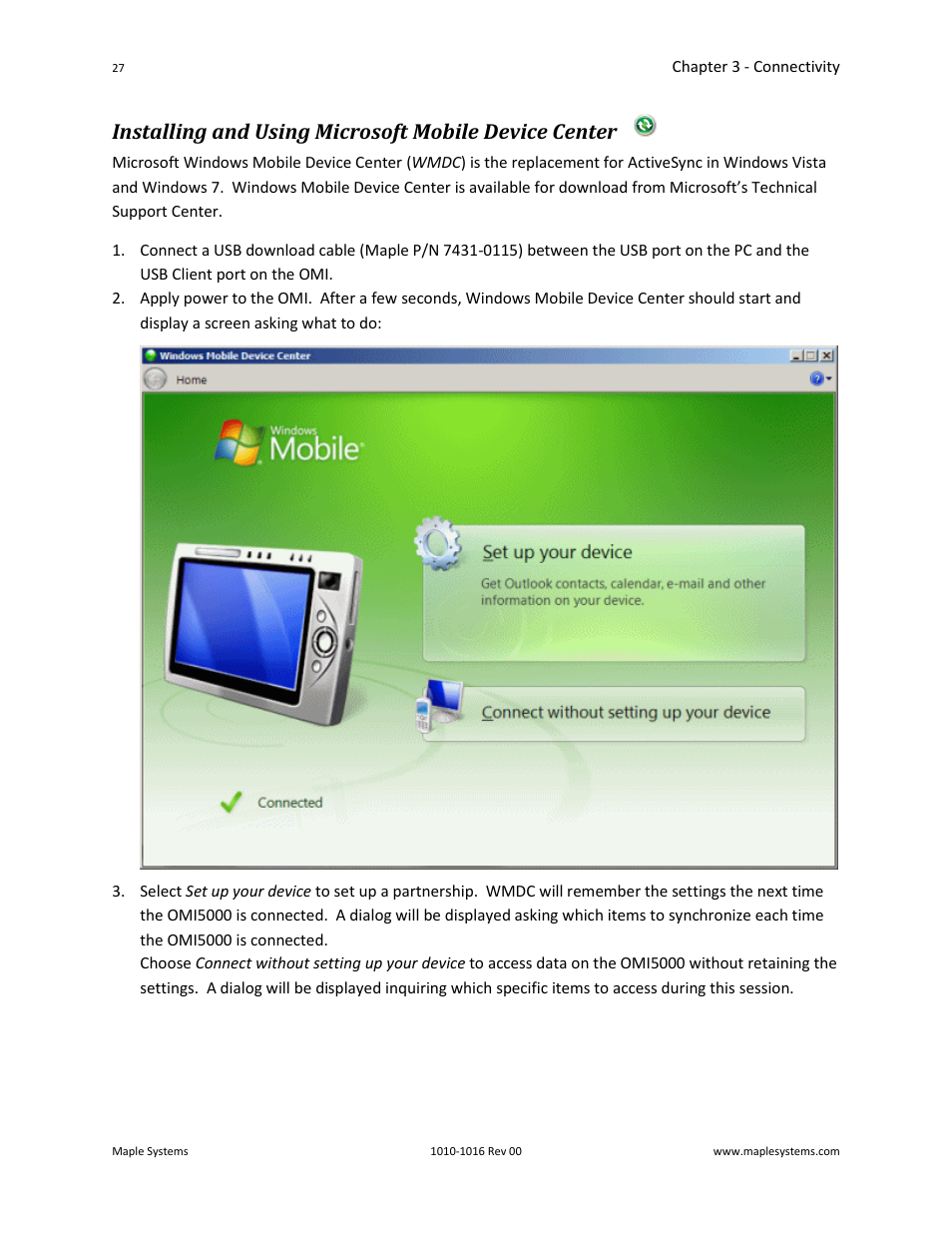 Maple Systems Windows CE Embedded 6.0 Professional Edition User Manual | Page 31 / 40