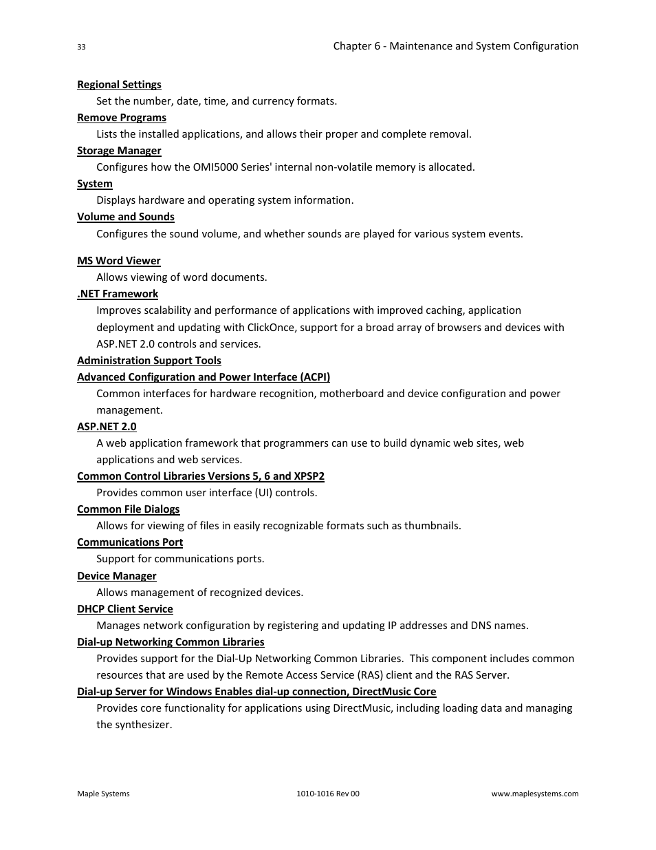 Maple Systems Windows CE Embedded 6.0 Professional Edition User Manual | Page 37 / 40