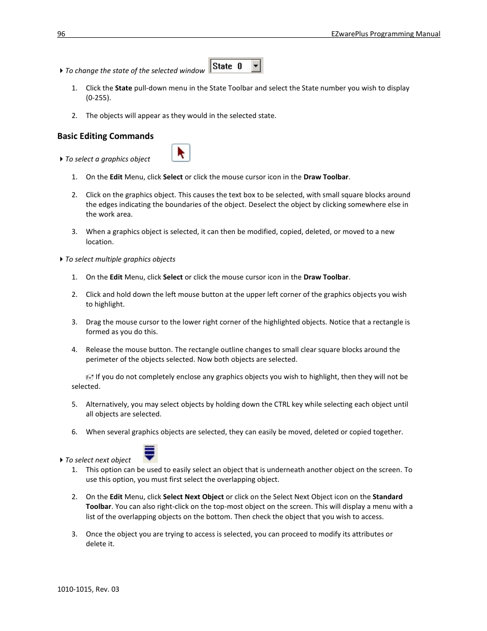 Basic editing commands | Maple Systems 5000HD Series User Manual | Page 102 / 264