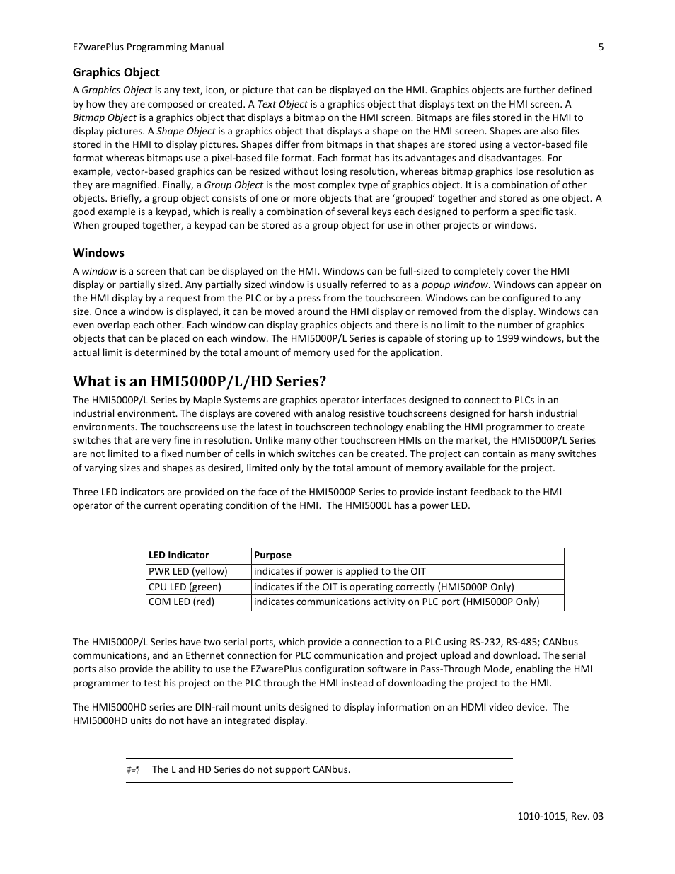 Graphics object, Windows, What is an hmi5000p/l/hd series | Maple Systems 5000HD Series User Manual | Page 11 / 264