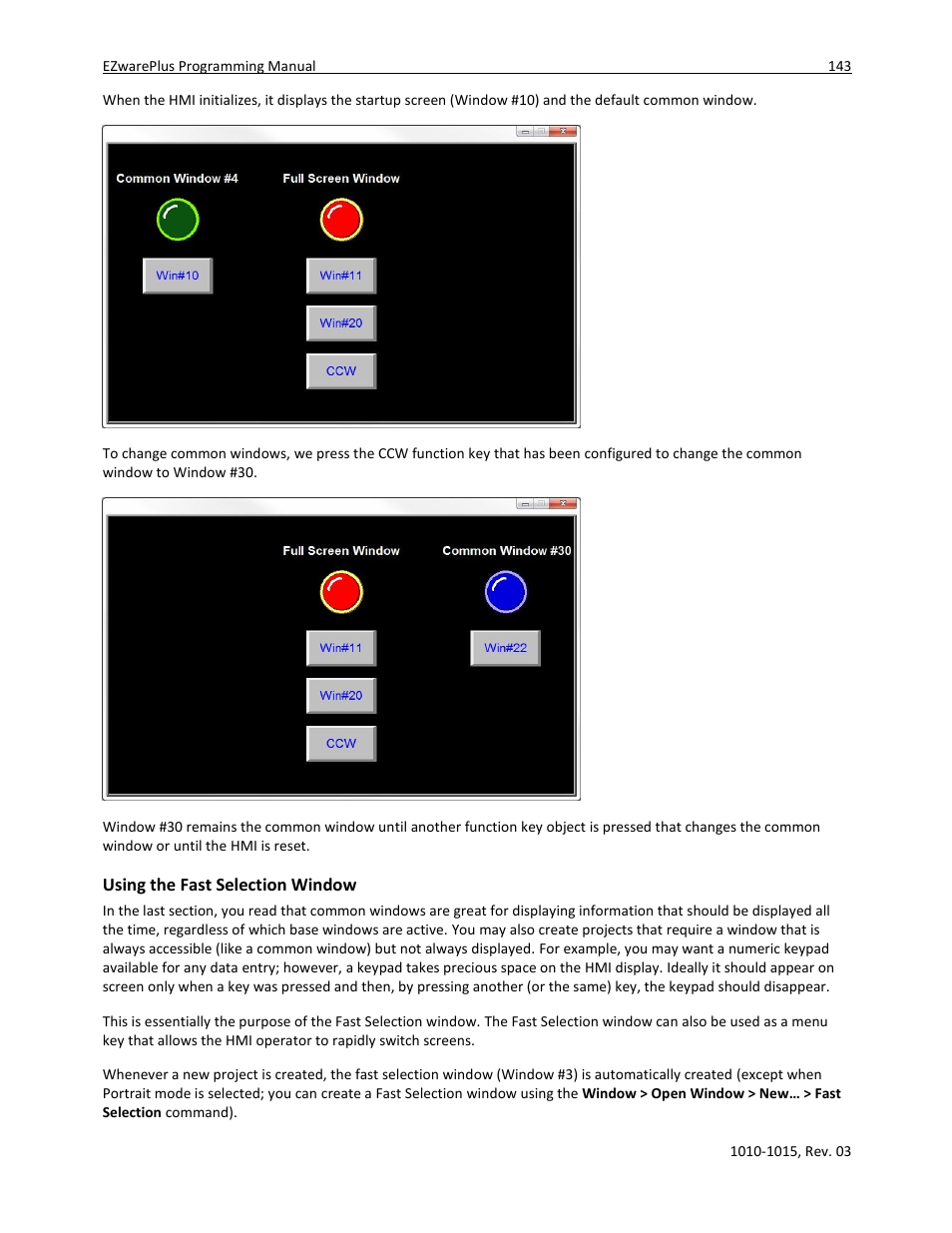 Using the fast selection window | Maple Systems 5000HD Series User Manual | Page 149 / 264