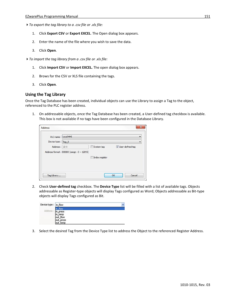 Using the tag library | Maple Systems 5000HD Series User Manual | Page 157 / 264
