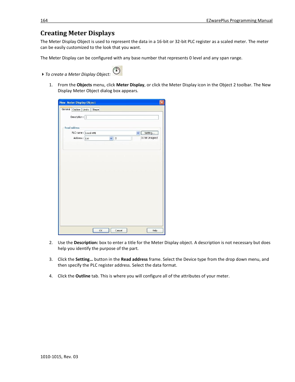 Creating meter displays | Maple Systems 5000HD Series User Manual | Page 170 / 264
