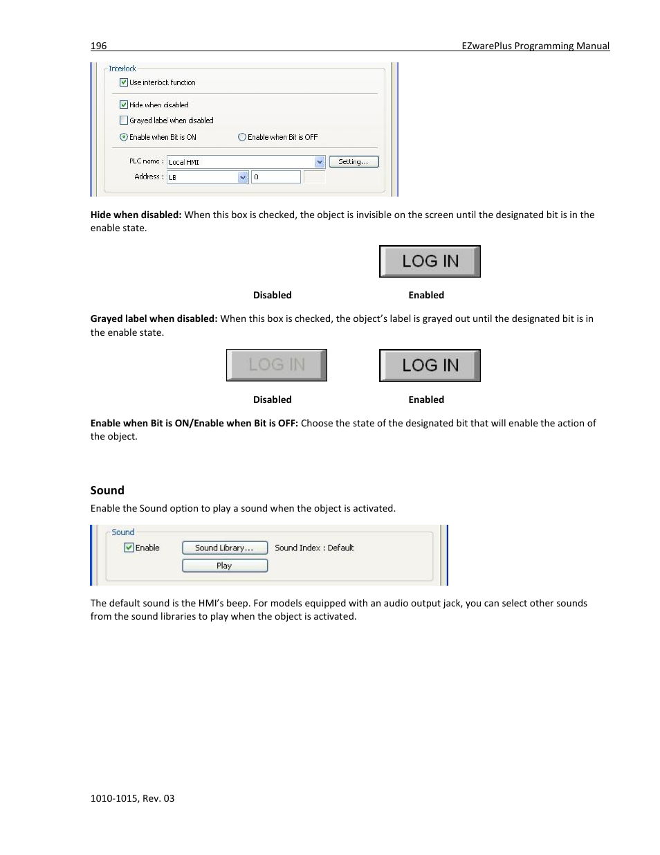 Sound | Maple Systems 5000HD Series User Manual | Page 202 / 264