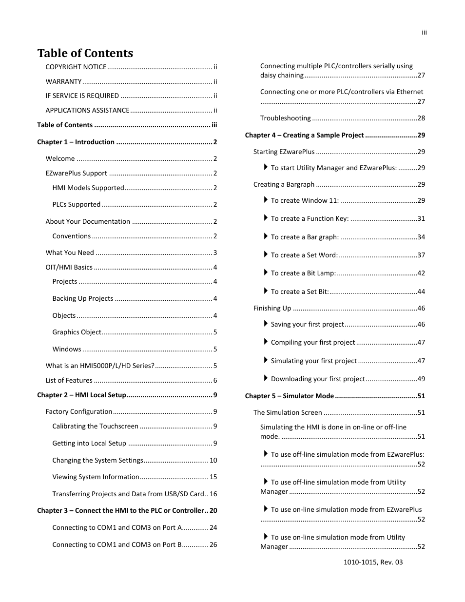Maple Systems 5000HD Series User Manual | Page 3 / 264