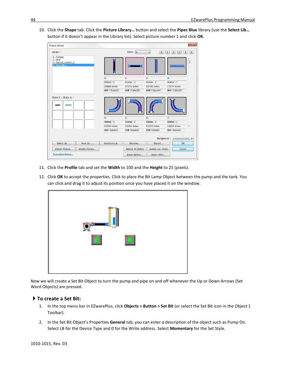 To create a set bit | Maple Systems 5000HD Series User Manual | Page 50 / 264