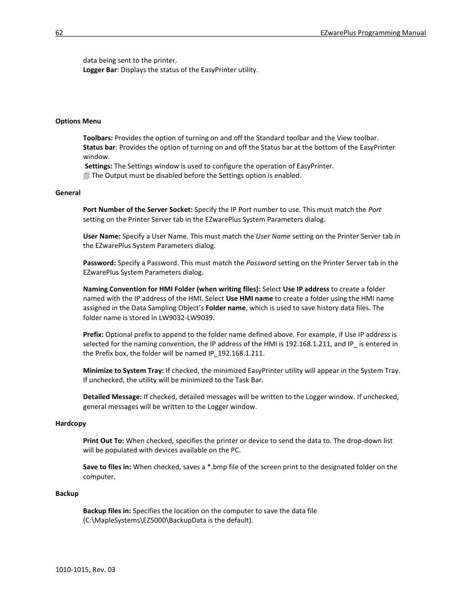 Maple Systems 5000HD Series User Manual | Page 68 / 264