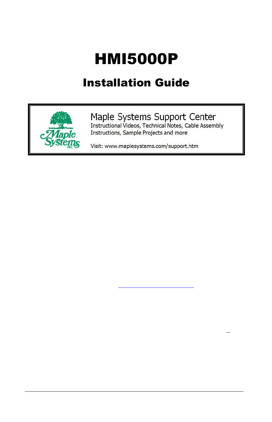 Maple Systems HMI5000P User Manual | 16 pages