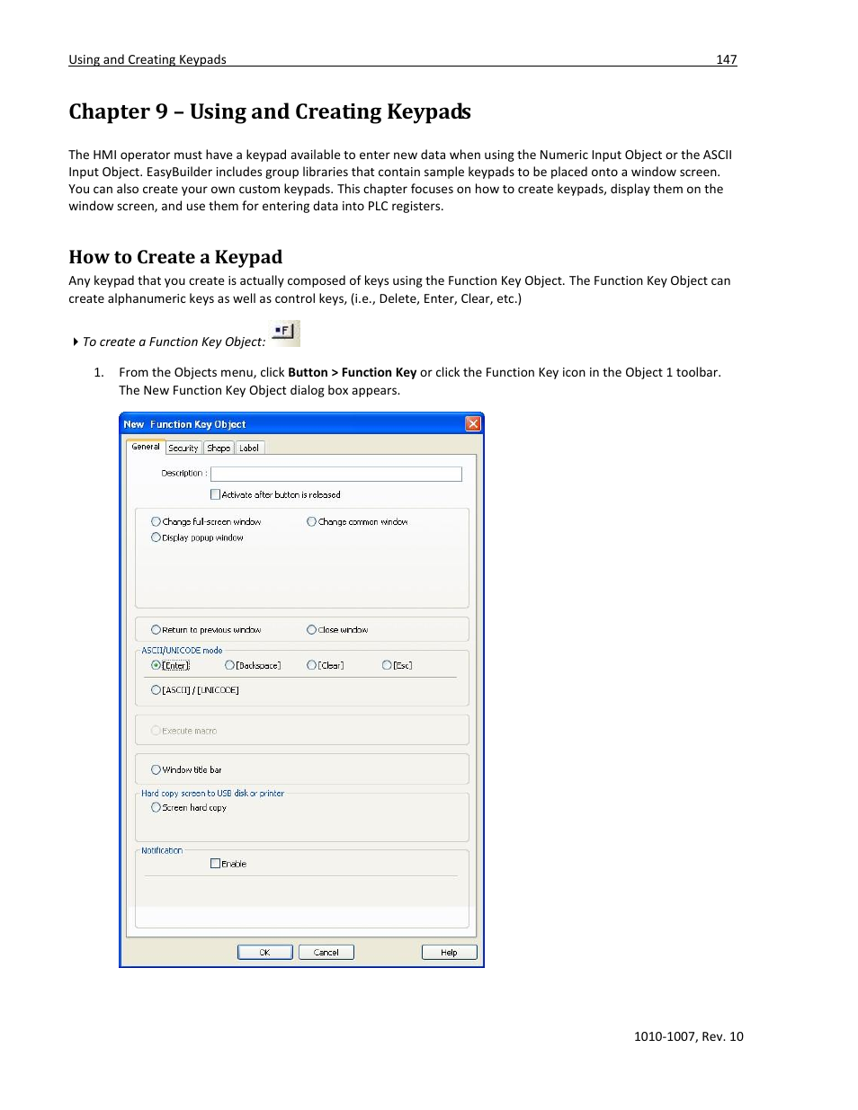 Chapter 9 – using and creating keypads, How to create a keypad | Maple Systems HMI5000 Series User Manual | Page 153 / 202
