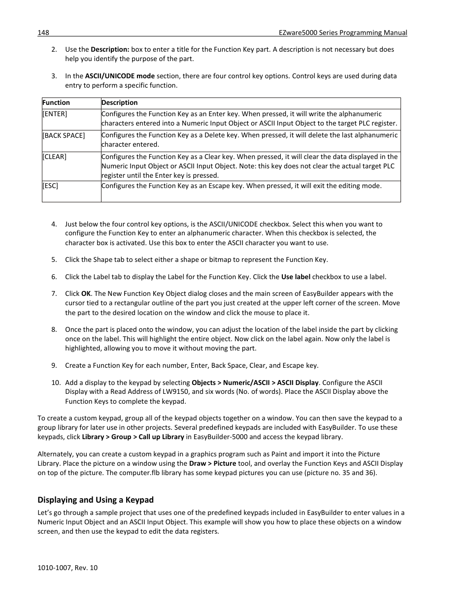 Displaying and using a keypad | Maple Systems HMI5000 Series User Manual | Page 154 / 202