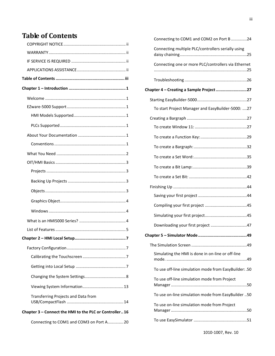 Maple Systems HMI5000 Series User Manual | Page 3 / 202
