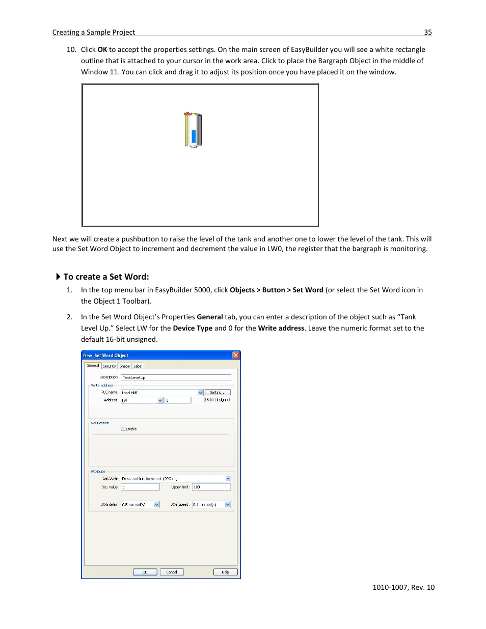 To create a set word | Maple Systems HMI5000 Series User Manual | Page 41 / 202