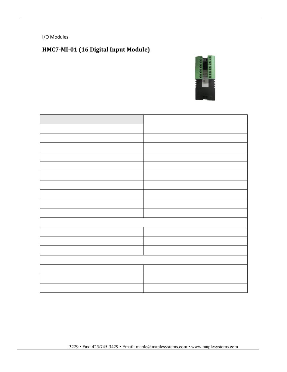Hmc7-mi-01 | Maple Systems HMC7000 Series User Manual | Page 3 / 82