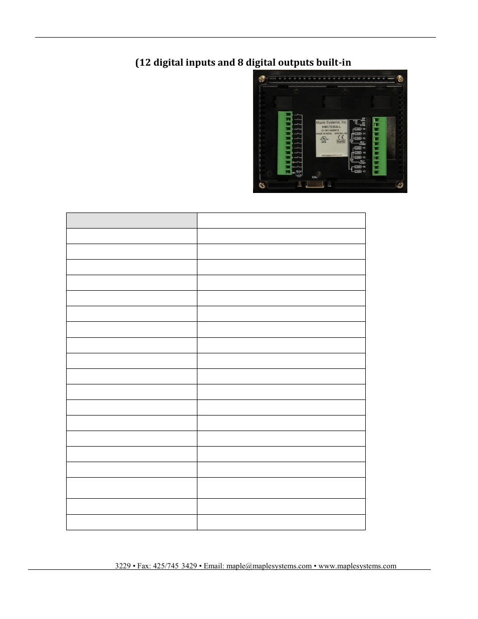 Hmc7030a-l | Maple Systems HMC7000 Series User Manual | Page 68 / 82