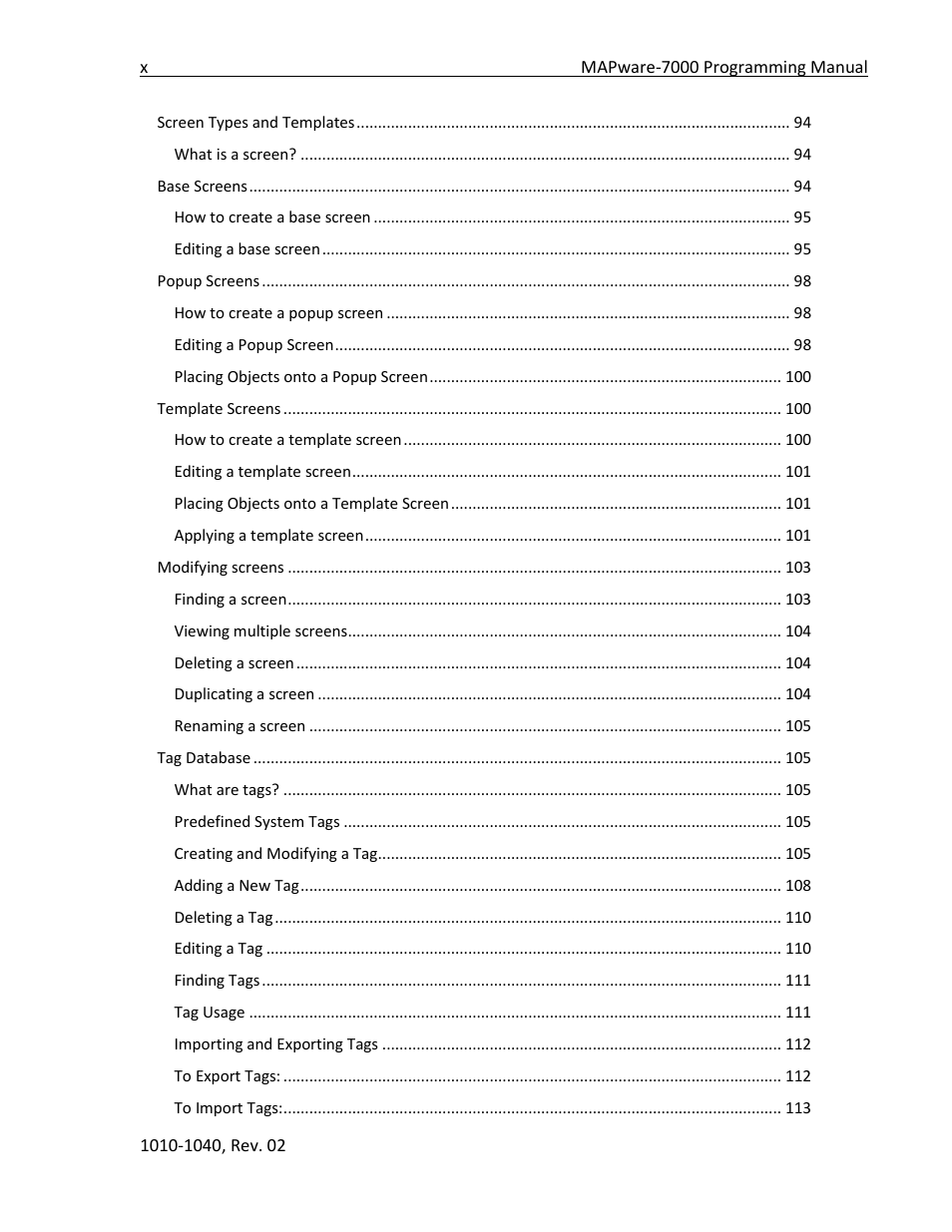 Maple Systems MAPware-7000 User Manual | Page 10 / 336