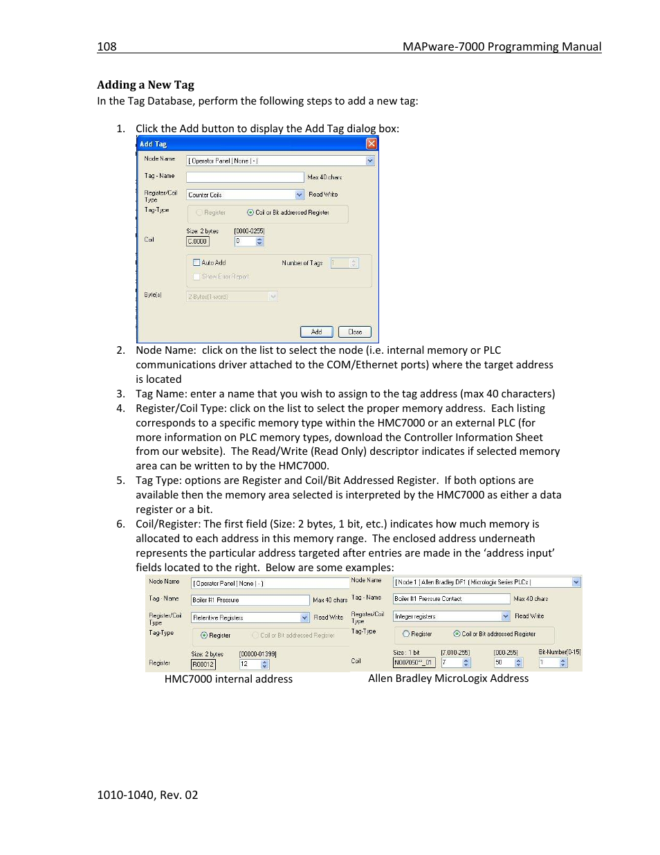 Adding a new tag | Maple Systems MAPware-7000 User Manual | Page 108 / 336