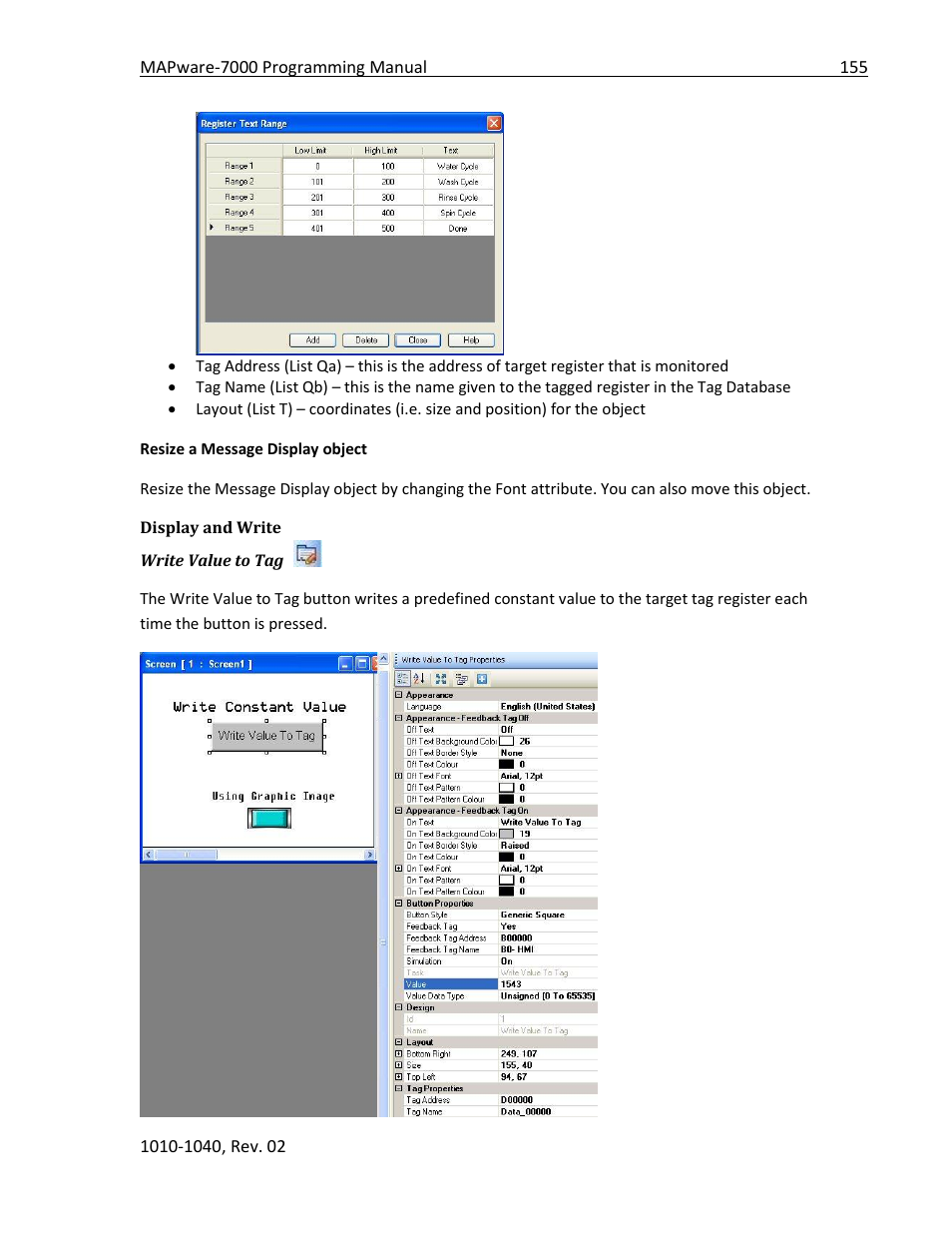 Display and write | Maple Systems MAPware-7000 User Manual | Page 155 / 336