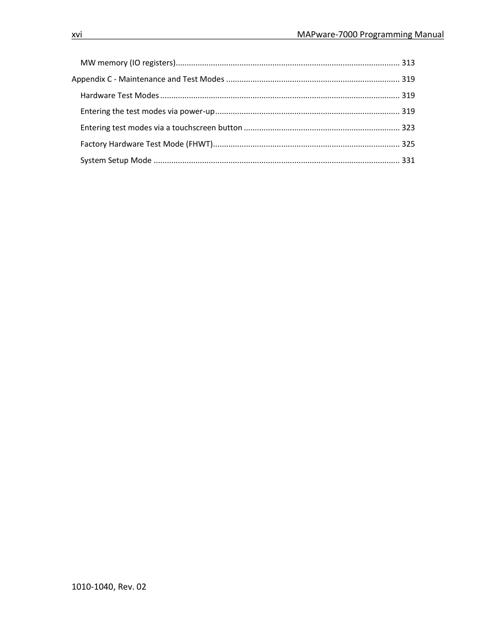 Maple Systems MAPware-7000 User Manual | Page 16 / 336