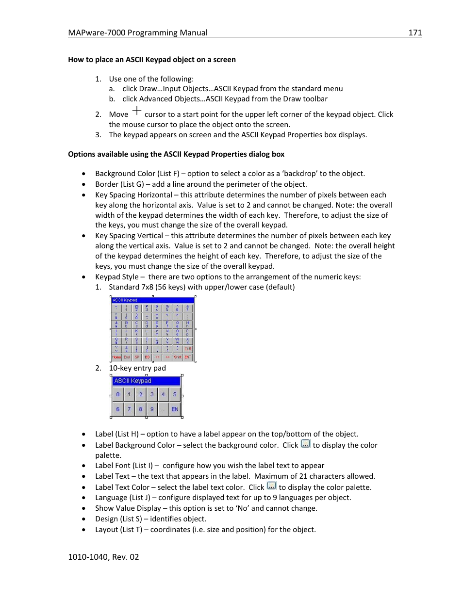 Maple Systems MAPware-7000 User Manual | Page 171 / 336