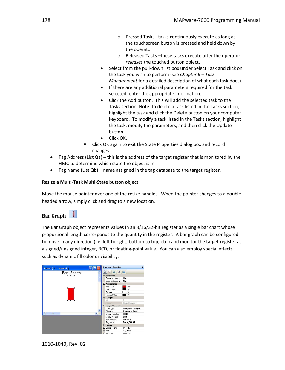 Bar graph | Maple Systems MAPware-7000 User Manual | Page 178 / 336