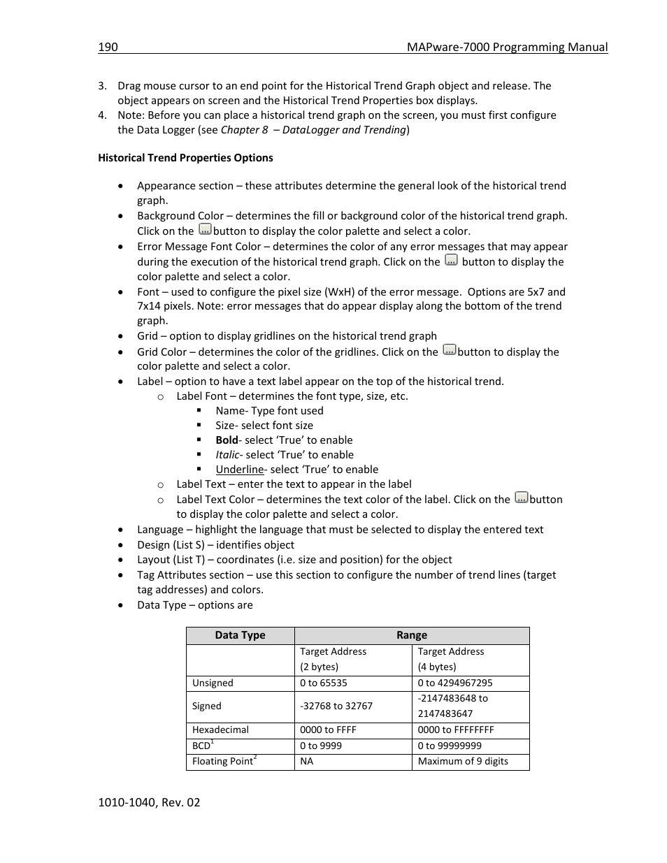 Maple Systems MAPware-7000 User Manual | Page 190 / 336