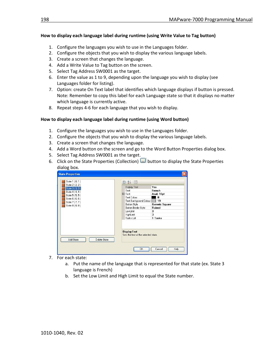 Maple Systems MAPware-7000 User Manual | Page 198 / 336