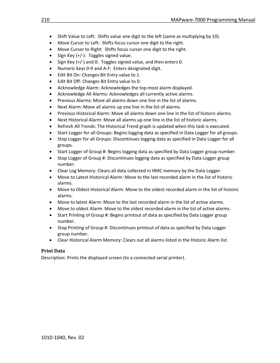 Print data | Maple Systems MAPware-7000 User Manual | Page 210 / 336