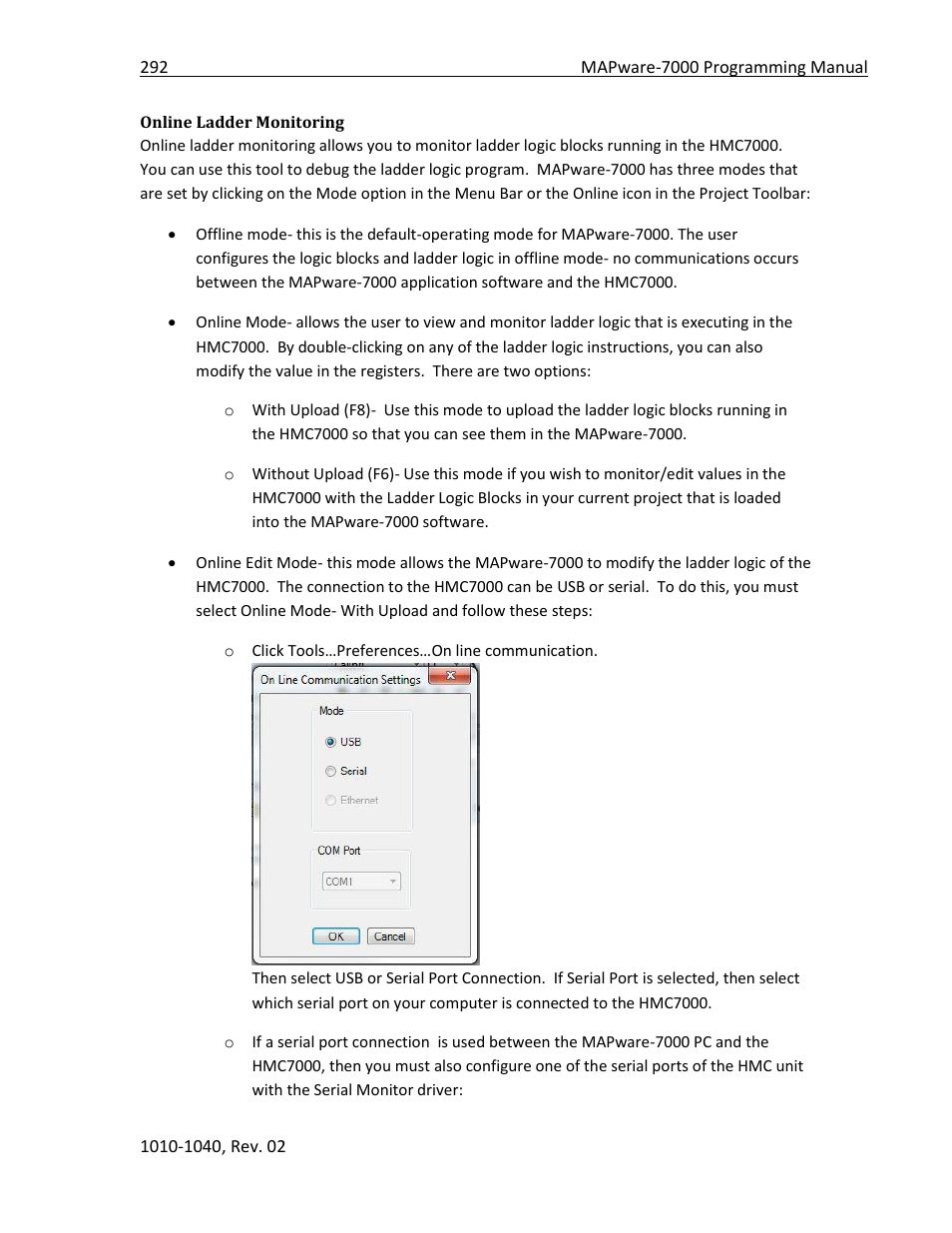 Online ladder monitoring | Maple Systems MAPware-7000 User Manual | Page 292 / 336