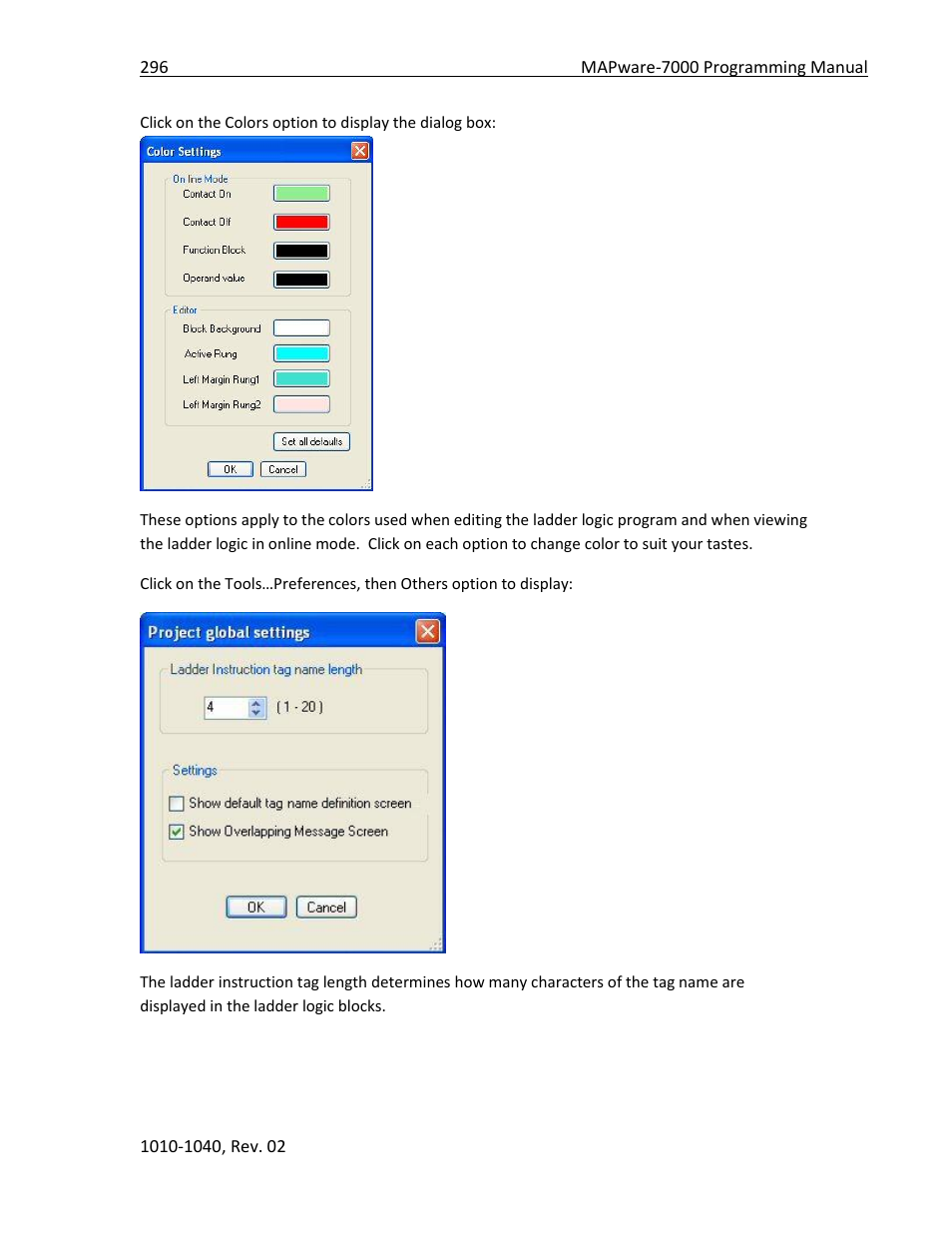 Maple Systems MAPware-7000 User Manual | Page 296 / 336