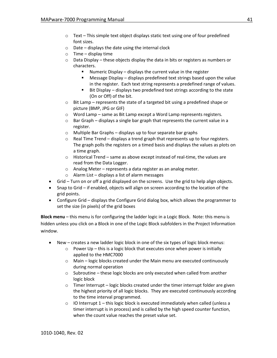 Maple Systems MAPware-7000 User Manual | Page 41 / 336