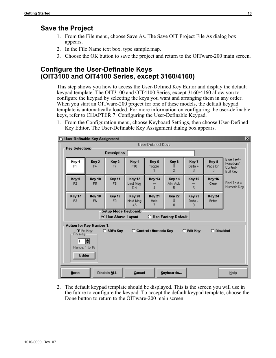 Saving a project 10, Save the project | Maple Systems OIT Family User Manual | Page 10 / 127